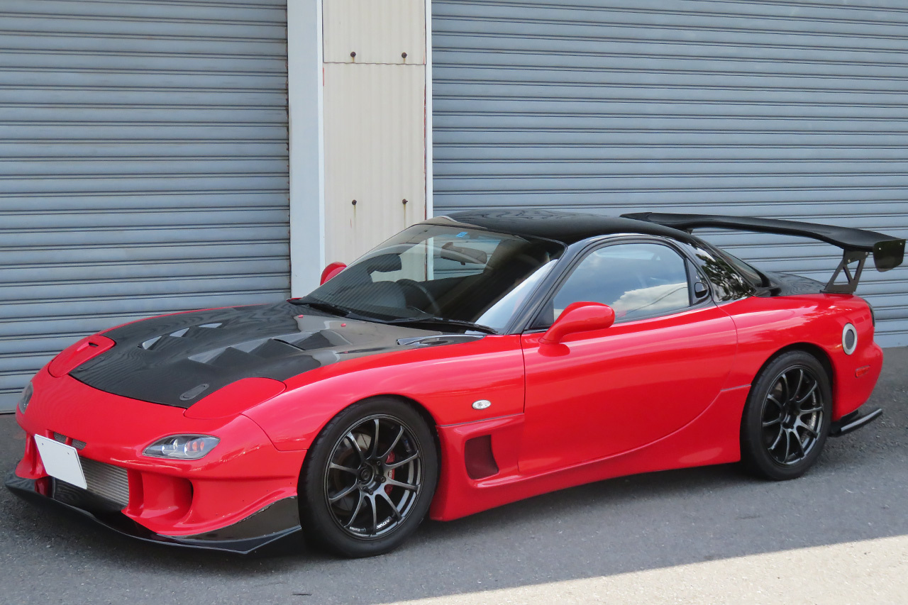 1997 Mazda ENFINI RX-7 FD3S TYPE RB, RE AMEMIYA Carbon Bonnet, RE AMEMIYA Front Bumper, ADVAN RACING 17 Inch Alloy Wheels