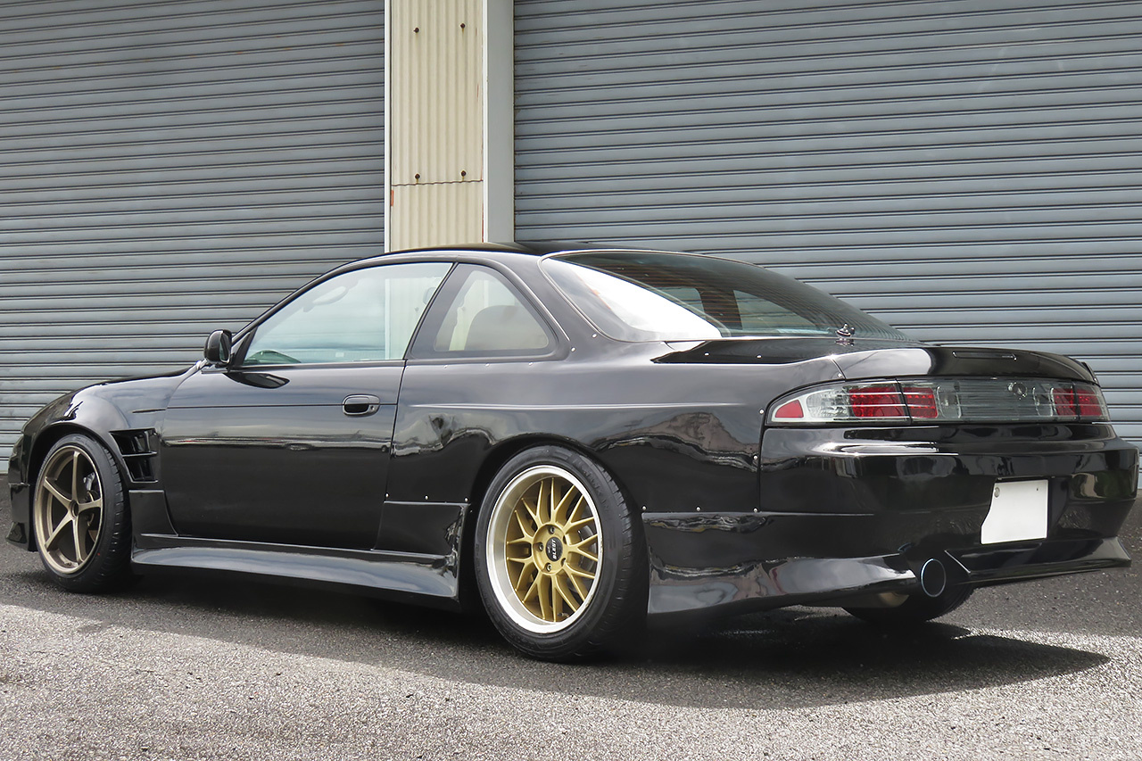 1996 Nissan SILVIA SIL80 S14 K's, ONEVIA Body Kit, EXAS Muffler, HKS Height Adjustable Coilovers