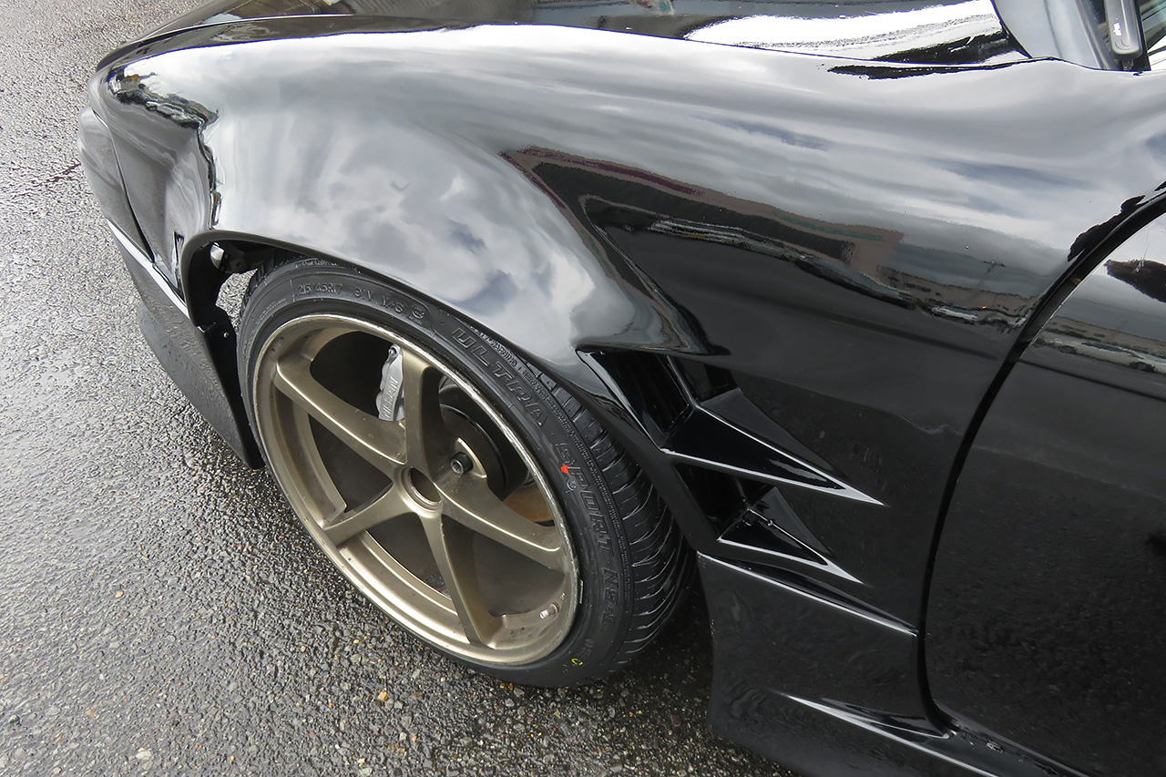 1996 Nissan SILVIA SIL80 S14 K's, ONEVIA Body Kit, EXAS Muffler, HKS Height Adjustable Coilovers