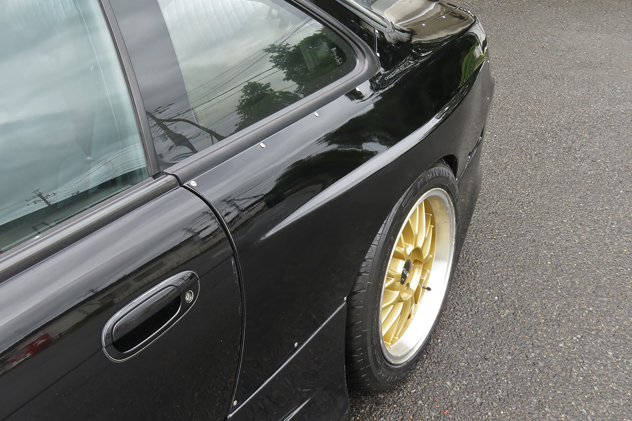 1996 Nissan SILVIA SIL80 S14 K's, ONEVIA Body Kit, EXAS Muffler, HKS Height Adjustable Coilovers