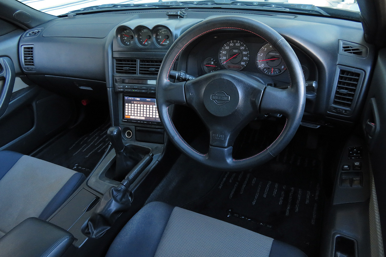 1998 Nissan SKYLINE COUPE ER34 25GT TURBO, HPI Intercooler, URAS AERO, WORK 18 Inch Wheels