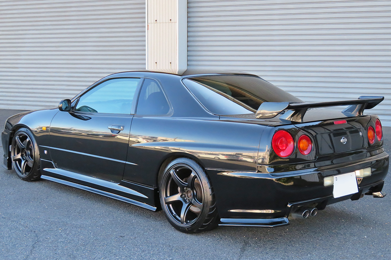 1998 Nissan SKYLINE COUPE ER34 25GT TURBO, HPI Intercooler, URAS AERO, WORK 18 Inch Wheels