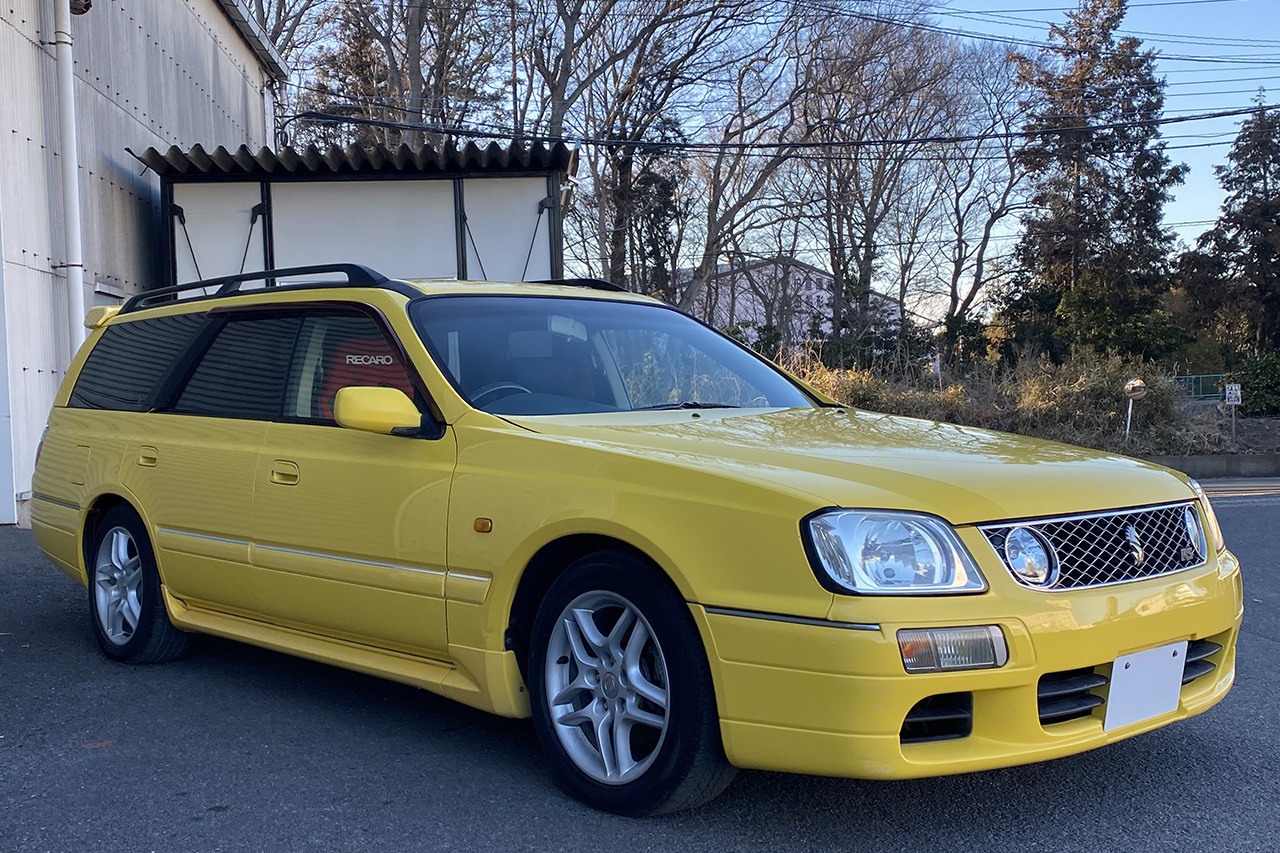 2000 Nissan STAGEA WGC34 25t RS V AERO PACKAGE, RB25DET TURBO ENGINE, EV1 LIGHTNING YELLOW