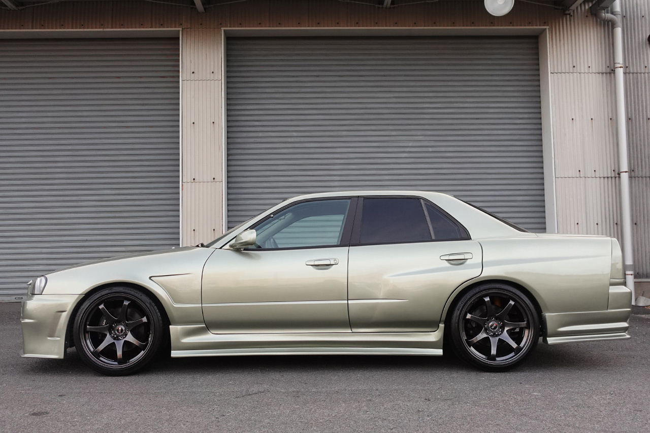 1998 Nissan SKYLINE ER34 25 GT-X TURBO, BNR34 GTR JW0 Millenium Jade Look