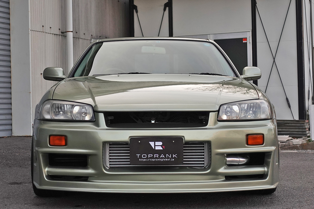 1998 Nissan SKYLINE ER34 25 GT-X TURBO, BNR34 GTR JW0 Millenium Jade Look