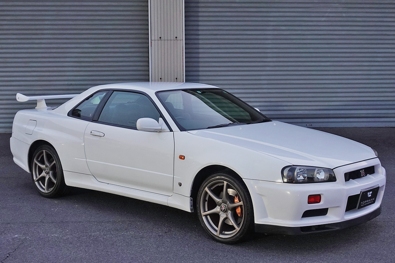 1999 Nissan SKYLINE GT-R 99 MODEL BNR34 GT-R QM1 WHITE