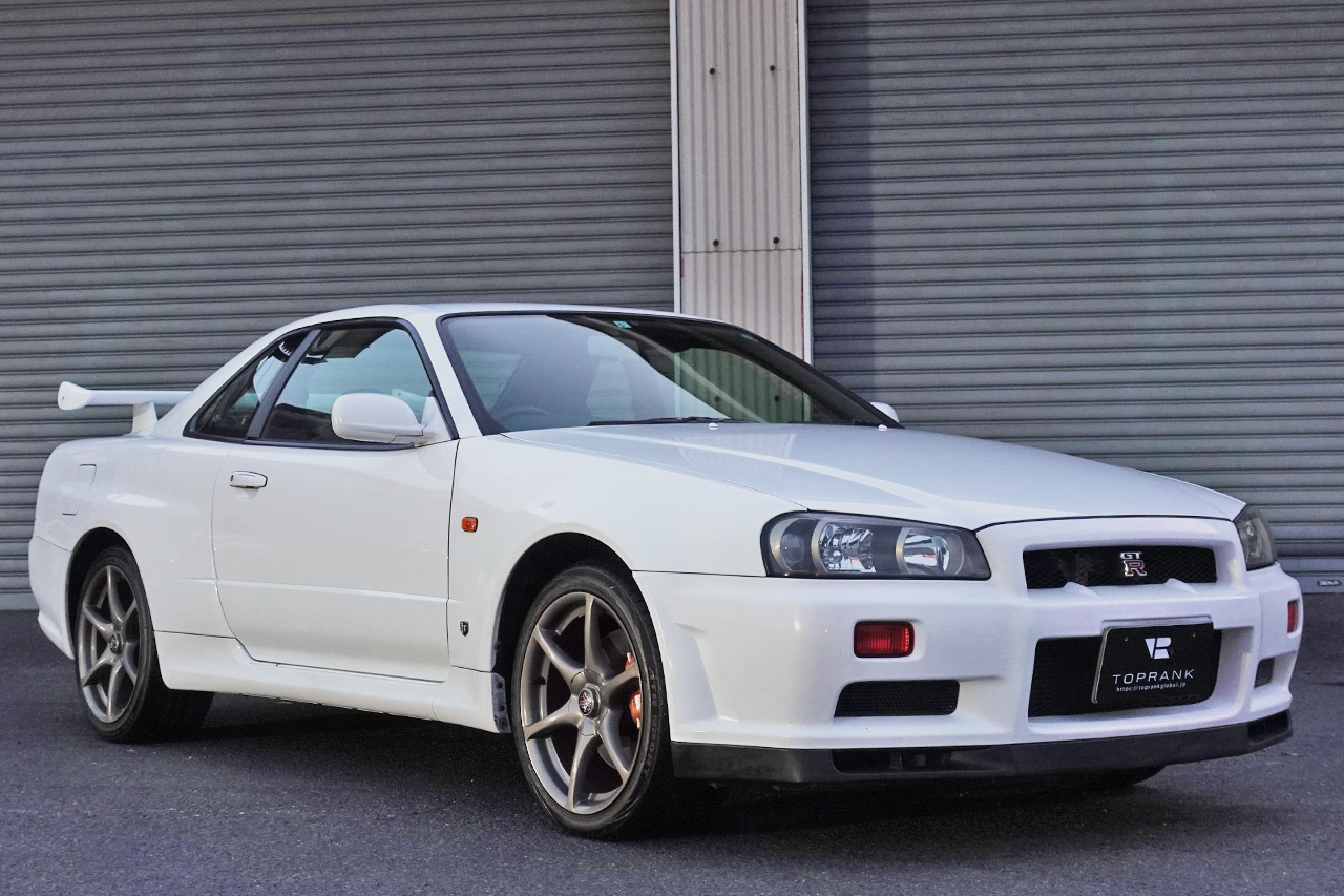 1999 Nissan SKYLINE GT-R 99 MODEL BNR34 GT-R QM1 WHITE