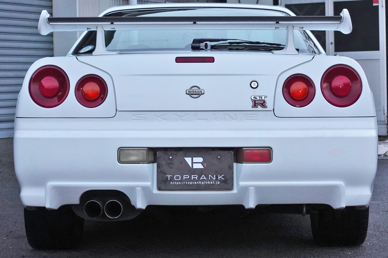 1999 Nissan SKYLINE GT-R 99 MODEL BNR34 GT-R QM1 WHITE