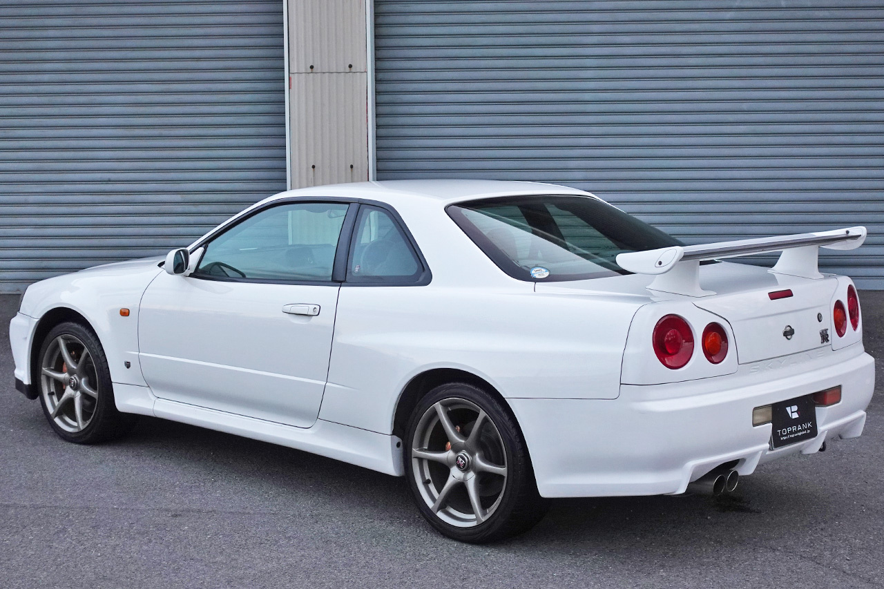 1999 Nissan SKYLINE GT-R 99 MODEL BNR34 GT-R QM1 WHITE