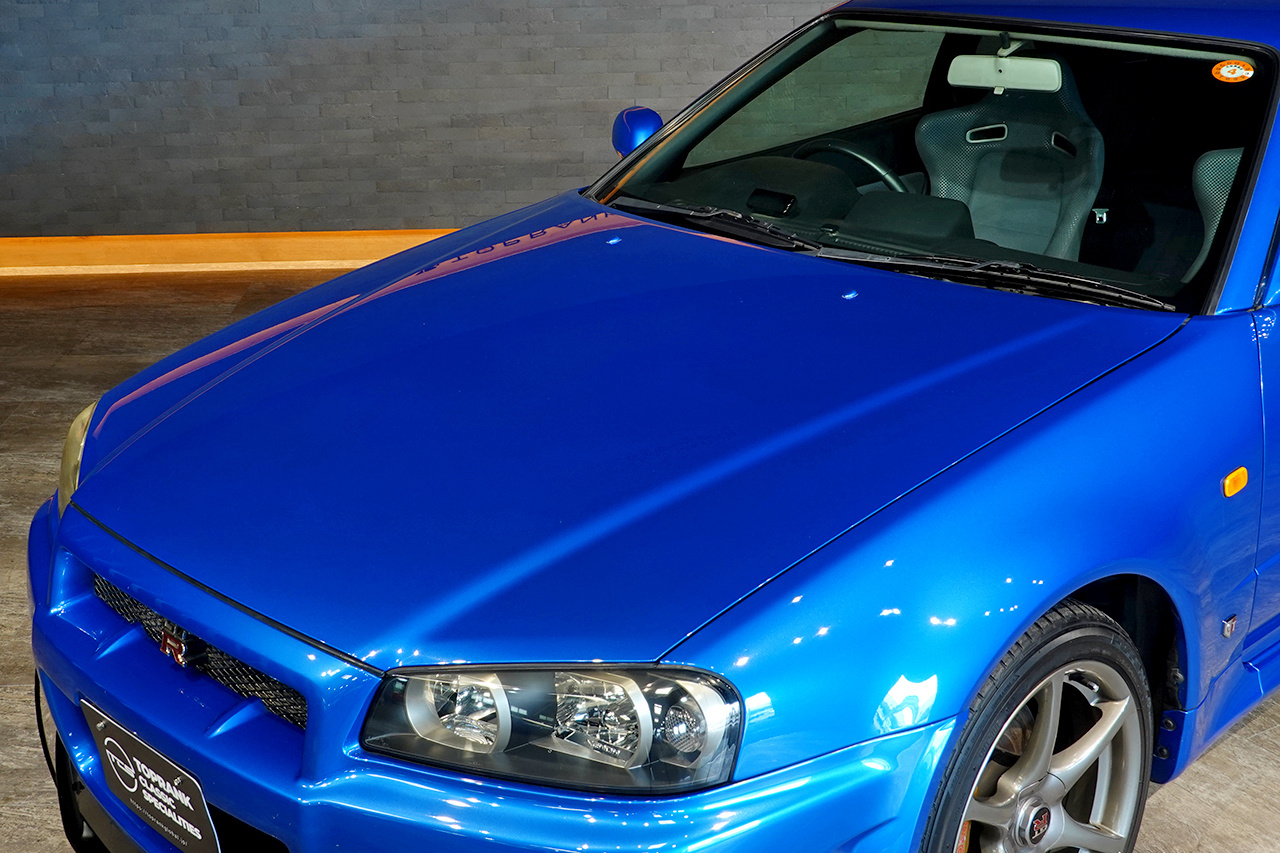 1999 Nissan SKYLINE GT-R BNR34 R34 Skyline GT-R V-Spec , LOW MILEAGE, Factory Bayside Blue, FULL STOCK