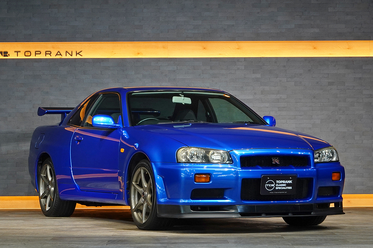 1999 Nissan SKYLINE GT-R BNR34 R34 Skyline GT-R V-Spec , LOW MILEAGE, Factory Bayside Blue, FULL STOCK