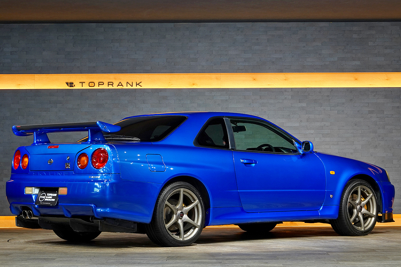 1999 Nissan SKYLINE GT-R BNR34 R34 Skyline GT-R V-Spec , LOW MILEAGE, Factory Bayside Blue, FULL STOCK