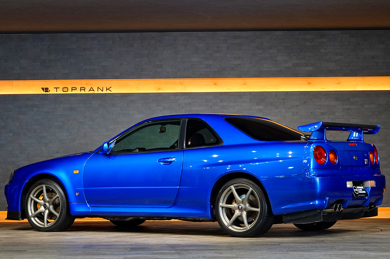 1999 Nissan SKYLINE GT-R BNR34 R34 Skyline GT-R V-Spec , LOW MILEAGE, Factory Bayside Blue, FULL STOCK