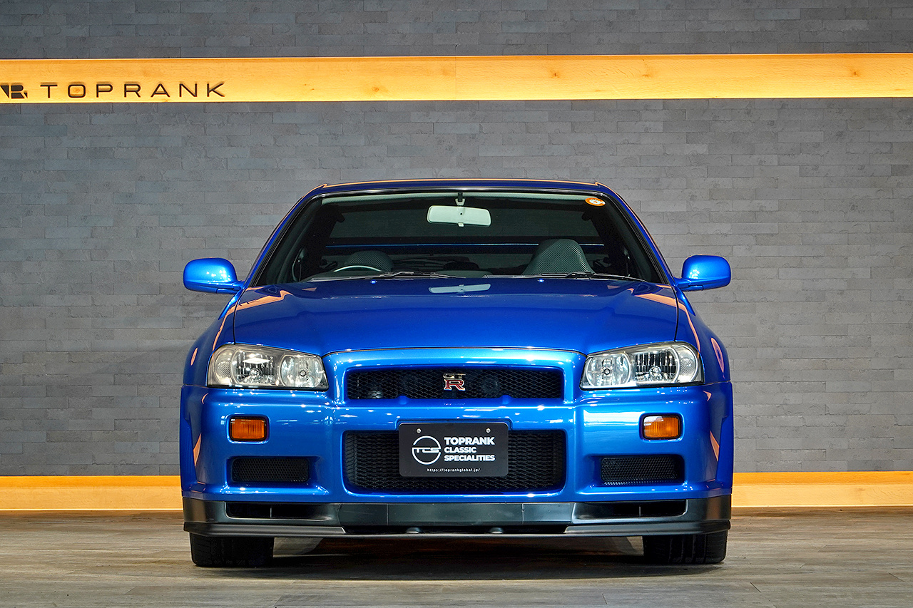 1999 Nissan SKYLINE GT-R BNR34 R34 Skyline GT-R V-Spec , LOW MILEAGE, Factory Bayside Blue, FULL STOCK