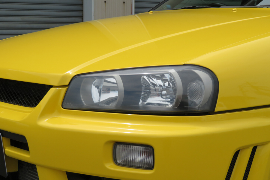 1998 Nissan SKYLINE COUPE ER34 25 GT TURBO HKS RACING WING, RAYS WHEELS, TEIN FLEX Z COILOVERS