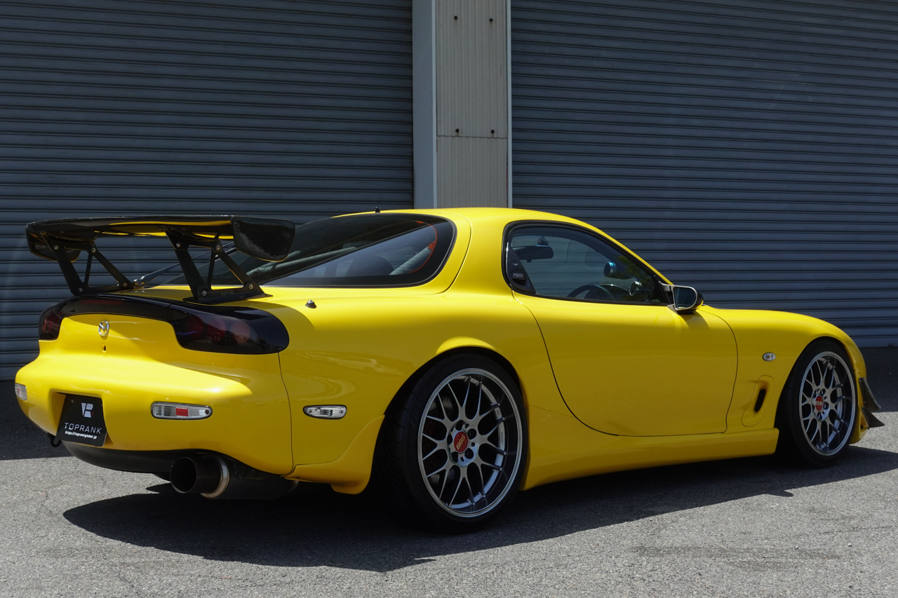 1998 Mazda ENFINI RX-7 FD3S RX-7 RS-R, RE AMEMIYA CARBON DUCT BONNET, RE AMEMIYA GT3 CARBON REAR GT WING