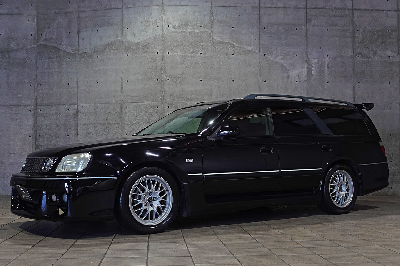 1999 Nissan STAGEA WGNC34 AUTECH Version 260RS, Black GV1, Cusco Height Adjustable Coilovers