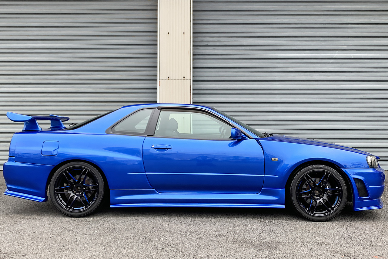 1998 Nissan SKYLINE COUPE 25 GT TURBO, GTR AERO WIDE BODY KIT, WEDSSPORTS 18 INCH WHEELS, HKS INTERCOOLER