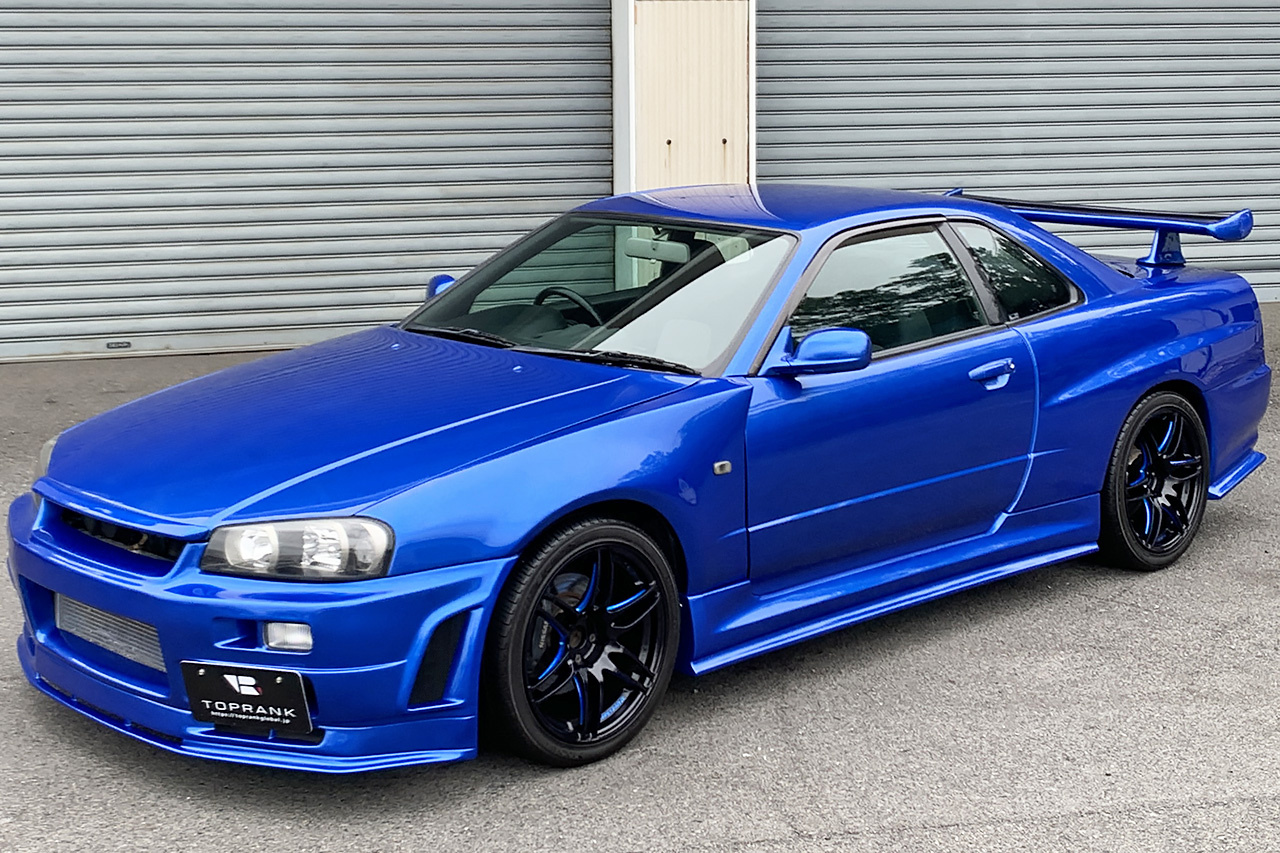 1998 Nissan SKYLINE COUPE 25 GT TURBO, GTR AERO WIDE BODY KIT, WEDSSPORTS 18 INCH WHEELS, HKS INTERCOOLER