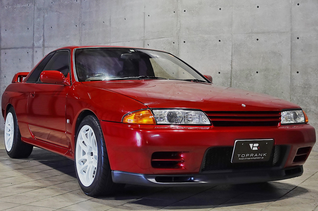 1994 Nissan SKYLINE GT-R BNR32 GTR, Red AH3, Full Maintenance Records, Work Emotion 17 Inch Wheels