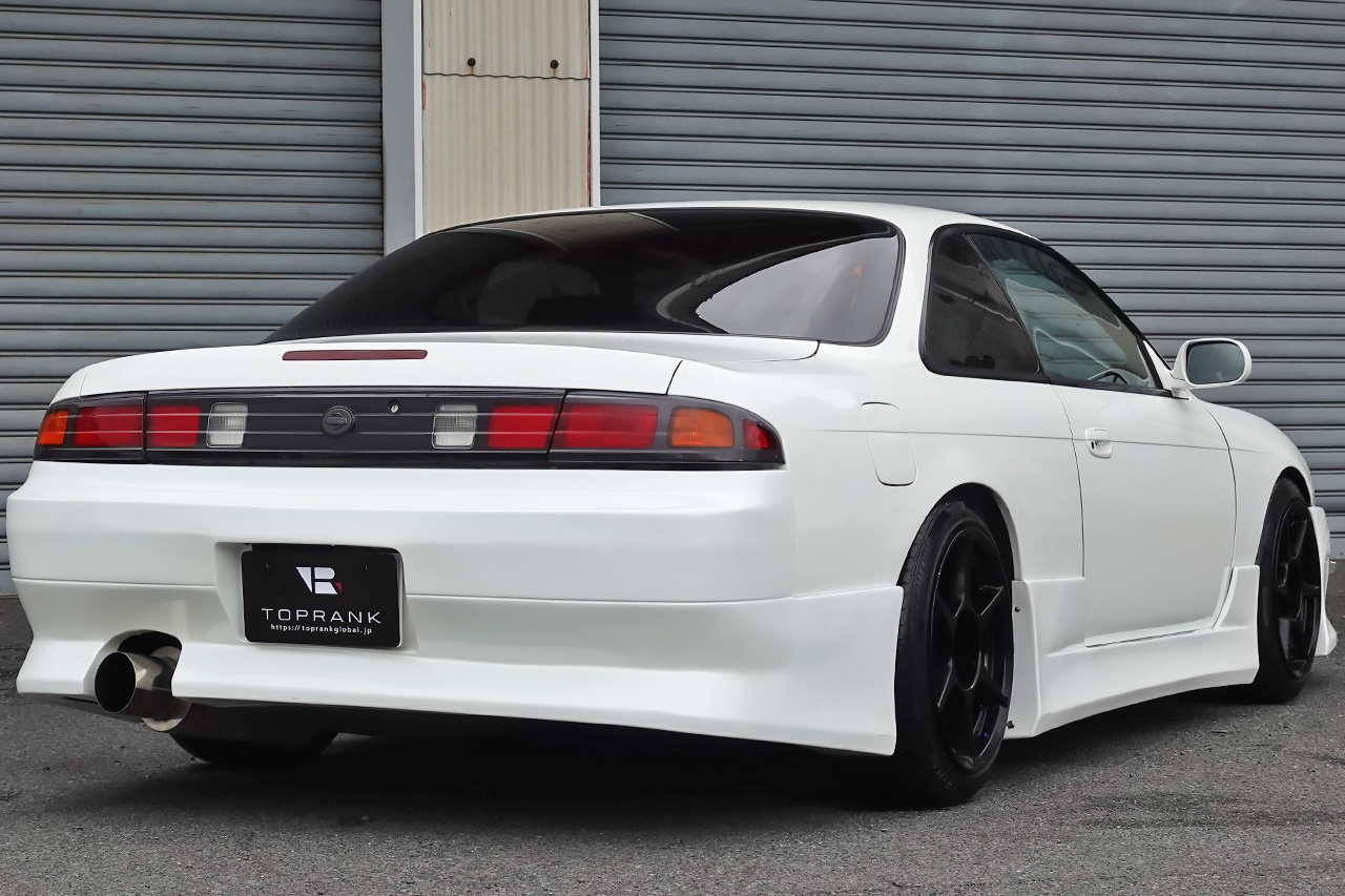 1996 Nissan SILVIA S14 K's Kouki model, P1 Racing Wheels, Aftermarket Aero Body Kit