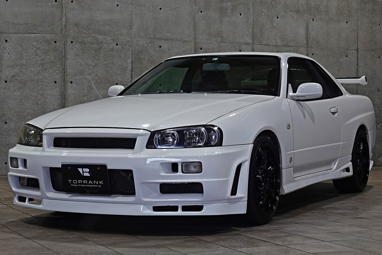 2000 Nissan SKYLINE COUPE ER34 25 GT-T, R34 GTR Aero Kit, TEIN Height Adjustable Coilovers