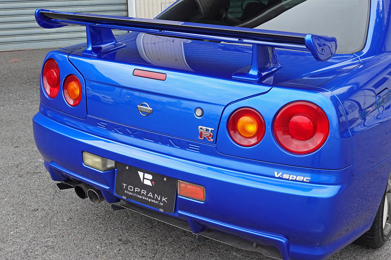 2000 Nissan SKYLINE GT-R ONE OWNER BNR34 R34 GT-R V-SPEC TV2 Bayside Blue