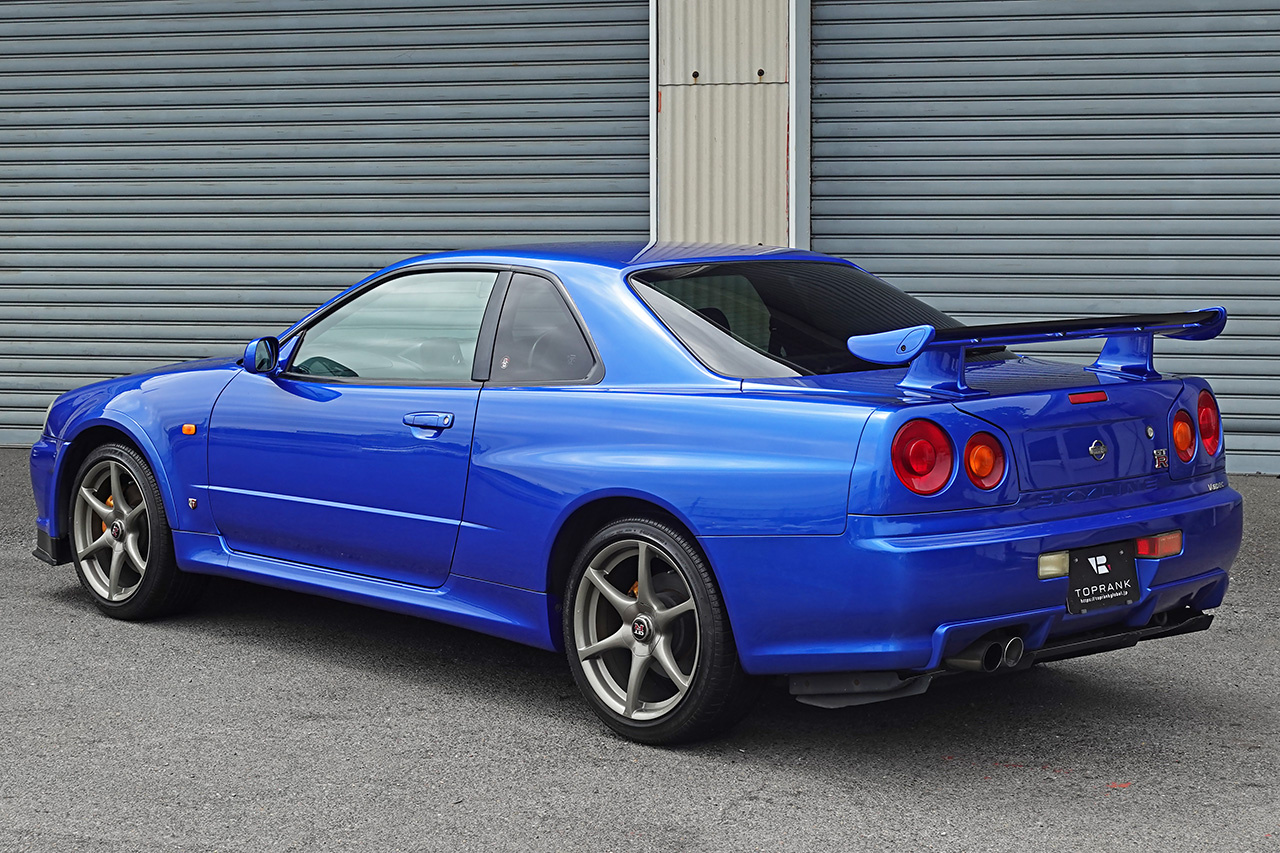 2000 Nissan SKYLINE GT-R ONE OWNER BNR34 R34 GT-R V-SPEC TV2 Bayside Blue