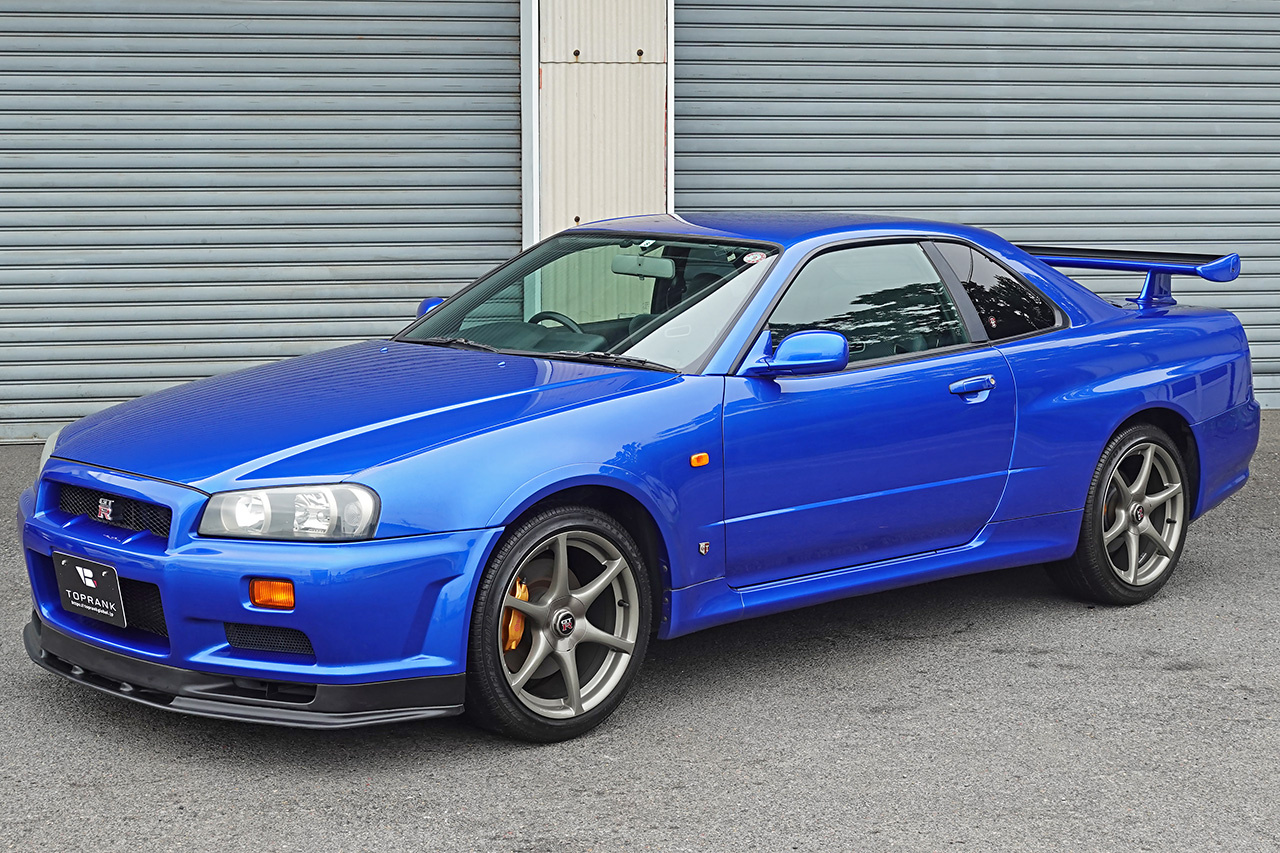 2000 Nissan SKYLINE GT-R ONE OWNER BNR34 R34 GT-R V-SPEC TV2 Bayside Blue