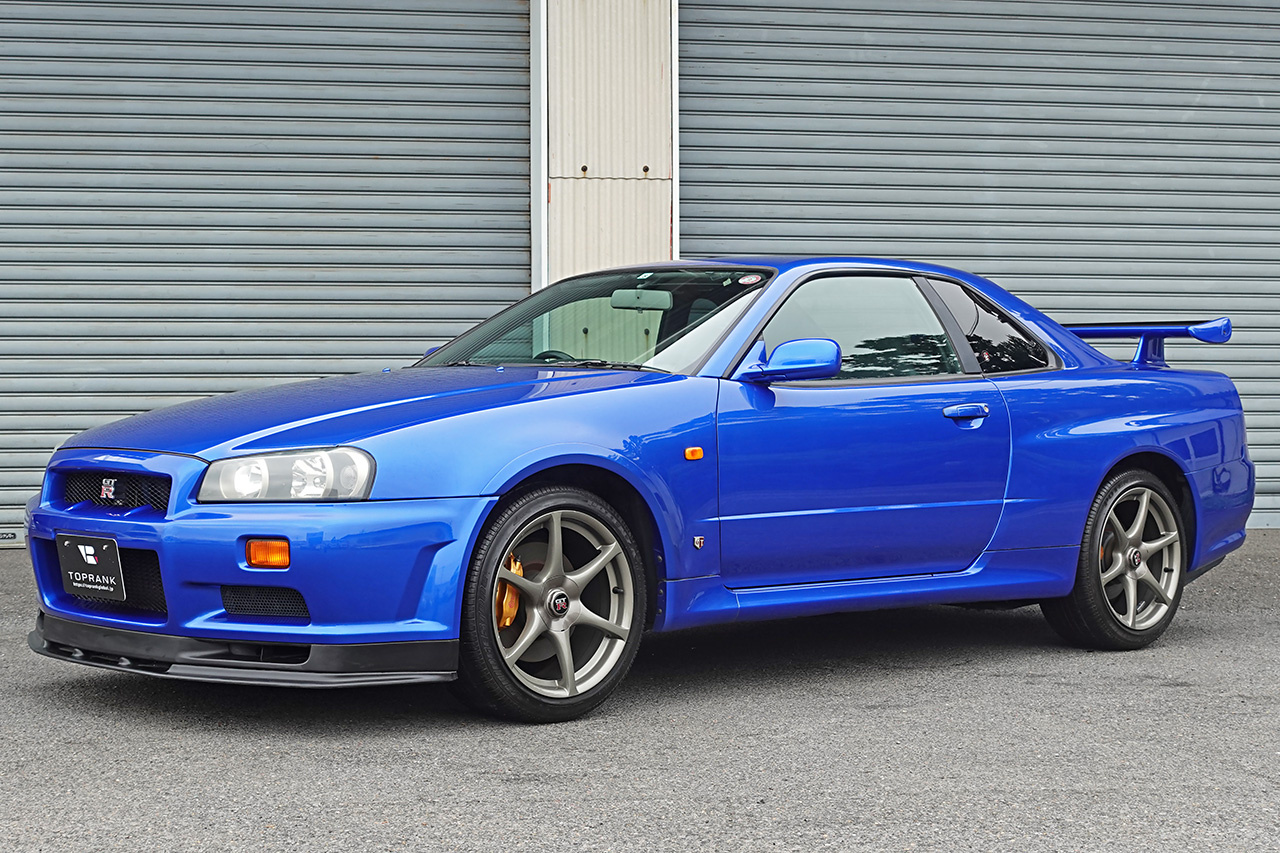 2000 Nissan SKYLINE GT-R ONE OWNER BNR34 R34 GT-R V-SPEC TV2 Bayside Blue