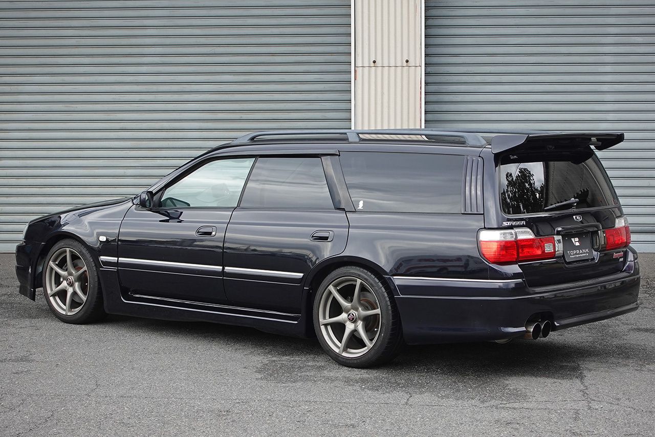 1998 Nissan STAGEA WGNC34 Stagea AUTECH VERSION 260RS, R34 GT-R Front End Conversion, OEM BNR34 Skyline GT-R MFD