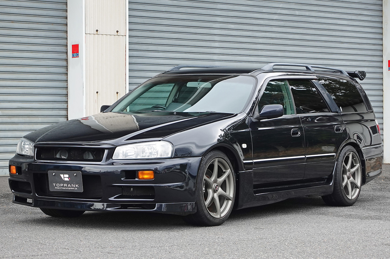 1998 Nissan STAGEA WGNC34 Stagea AUTECH VERSION 260RS, R34 GT-R Front End Conversion, OEM BNR34 Skyline GT-R MFD