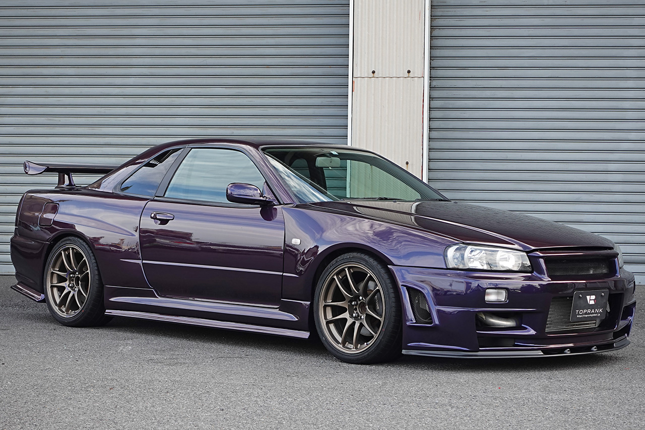 1999 Nissan SKYLINE COUPE ER34 25 GT-T、GT-R Style Aero Bodykit, LX0 Midnight Purple 3