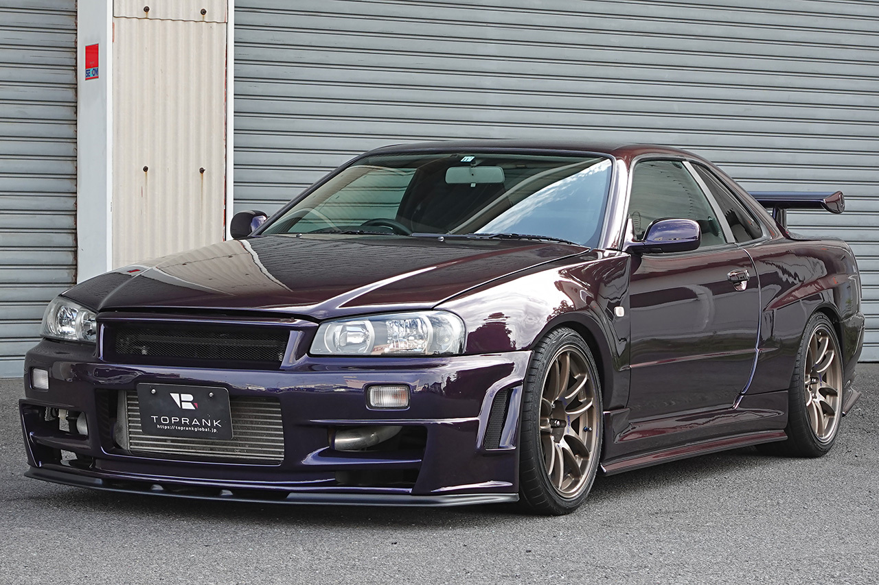 1999 Nissan SKYLINE COUPE ER34 25 GT-T、GT-R Style Aero Bodykit, LX0 Midnight Purple 3