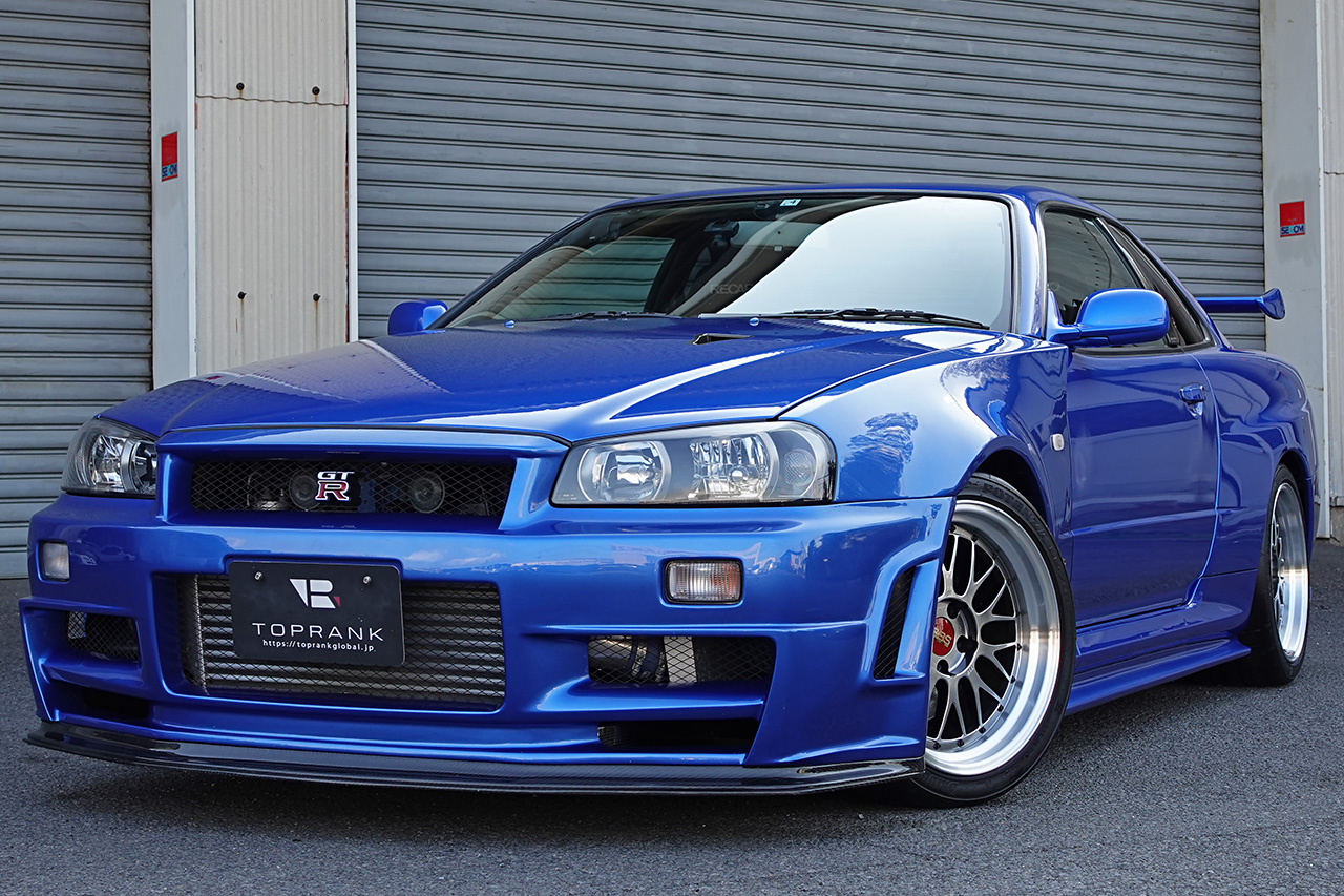 2002 Nissan SKYLINE GT-R BNR34 R34 GT-R V-SPEC II , TV2 Bayside Blue, NISMO Aero, BBS Wheels