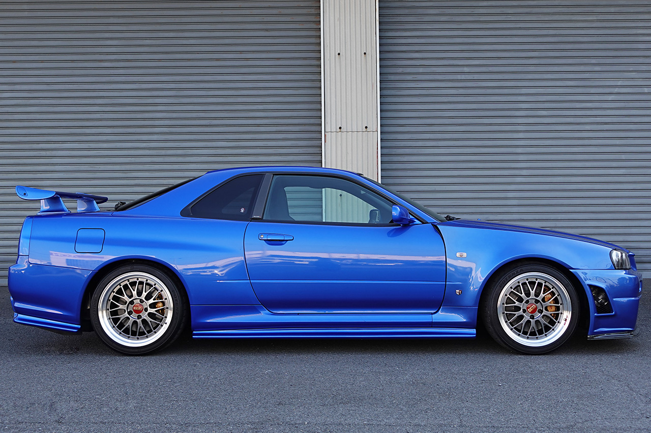 2002 Nissan SKYLINE GT-R BNR34 R34 GT-R V-SPEC II , TV2 Bayside Blue, NISMO Aero, BBS Wheels