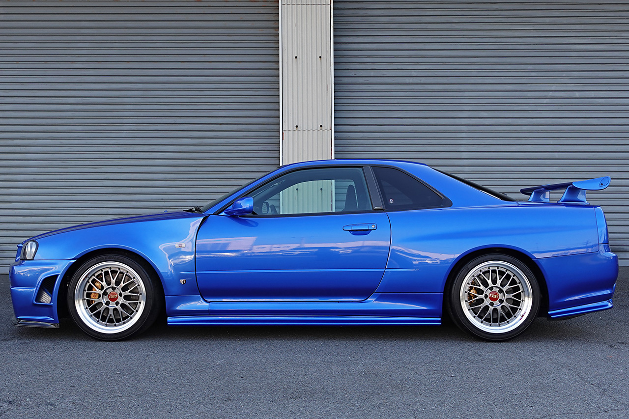 2002 Nissan SKYLINE GT-R BNR34 R34 GT-R V-SPEC II , TV2 Bayside Blue, NISMO Aero, BBS Wheels