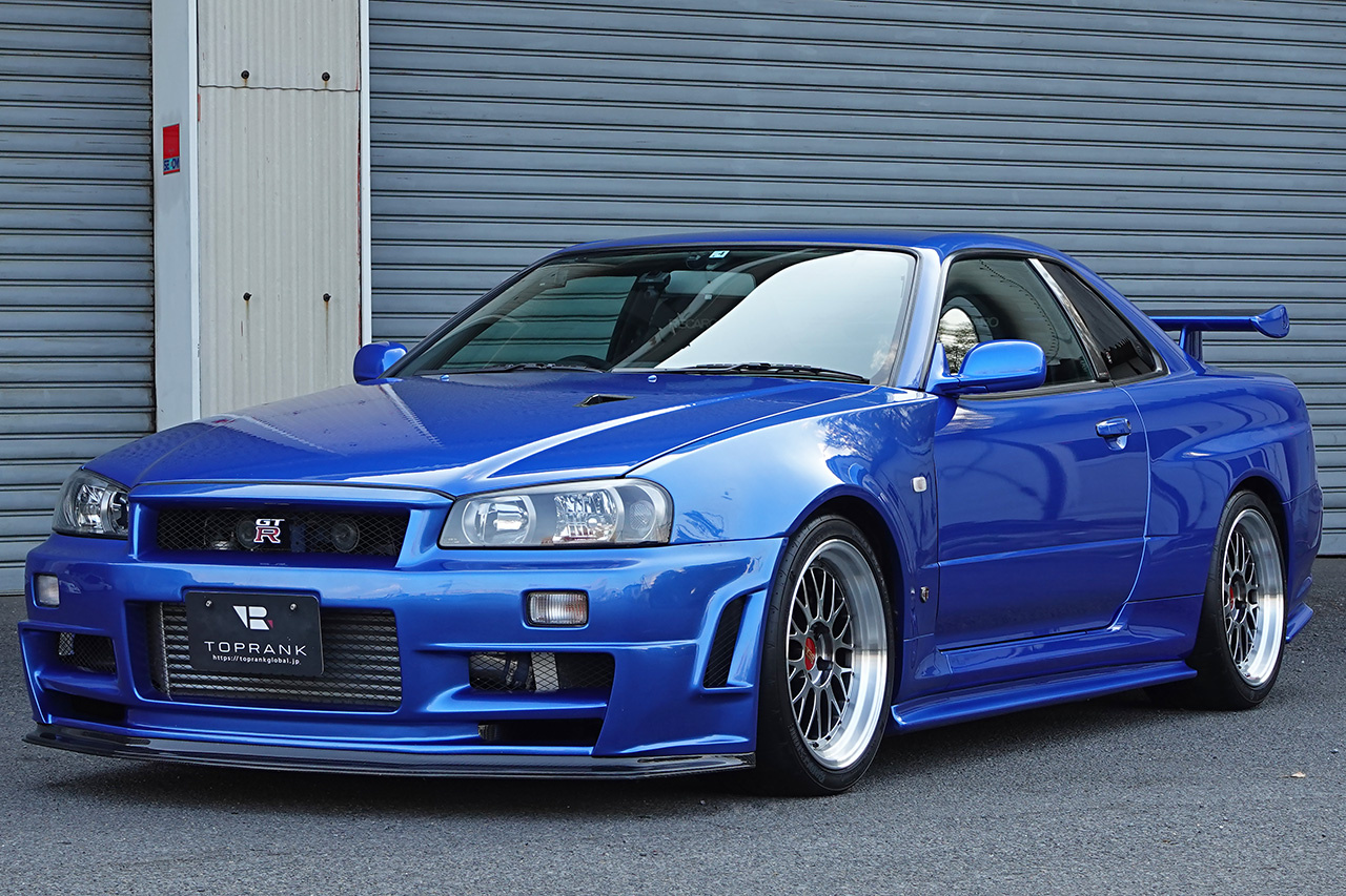 2002 Nissan SKYLINE GT-R BNR34 R34 GT-R V-SPEC II , TV2 Bayside Blue, NISMO Aero, BBS Wheels