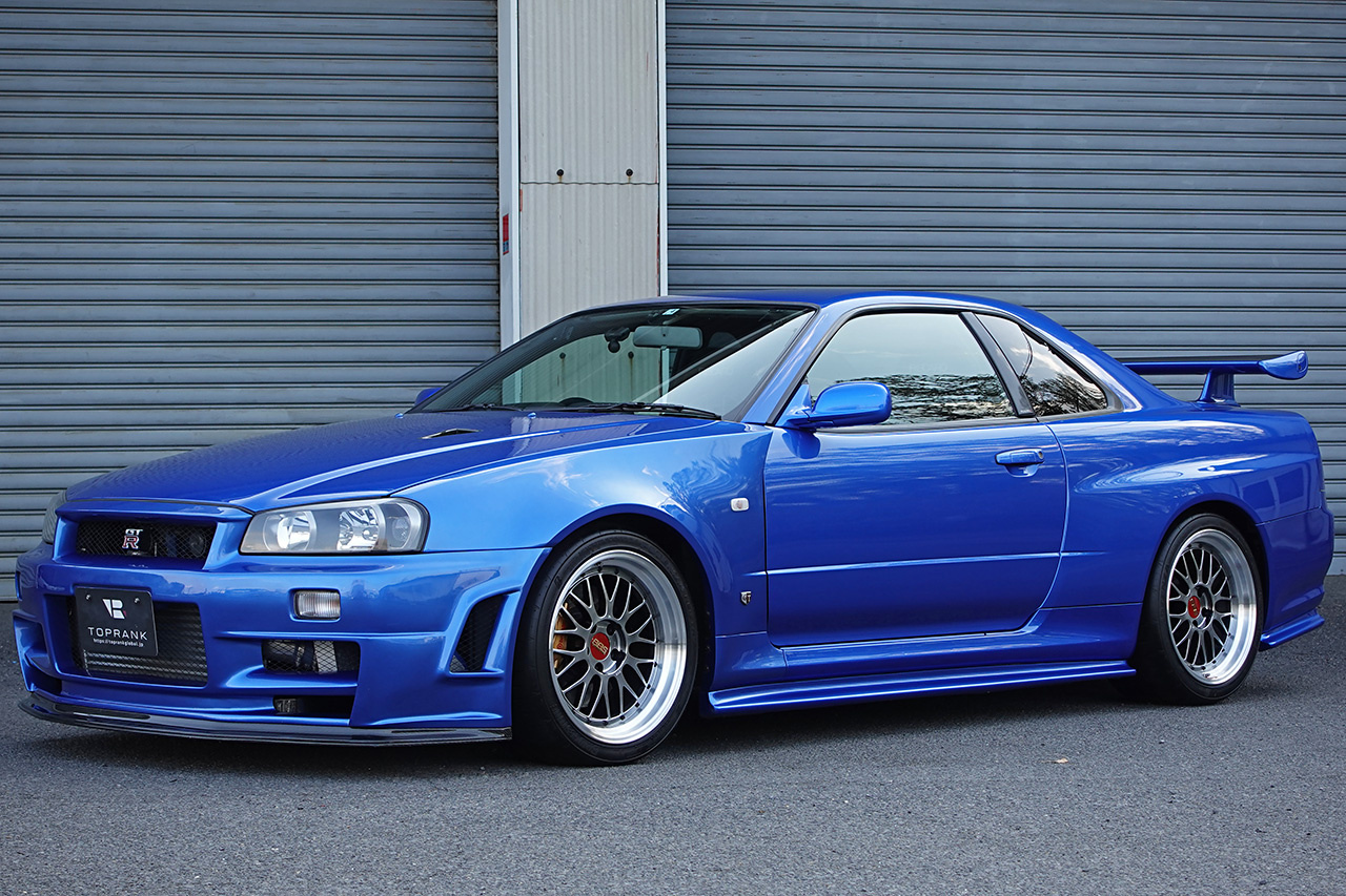 2002 Nissan SKYLINE GT-R BNR34 R34 GT-R V-SPEC II , TV2 Bayside Blue, NISMO Aero, BBS Wheels