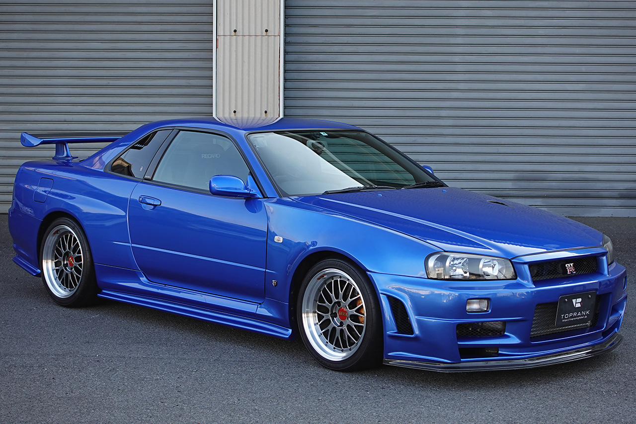 2002 Nissan SKYLINE GT-R BNR34 R34 GT-R V-SPEC II , TV2 Bayside Blue, NISMO Aero, BBS Wheels