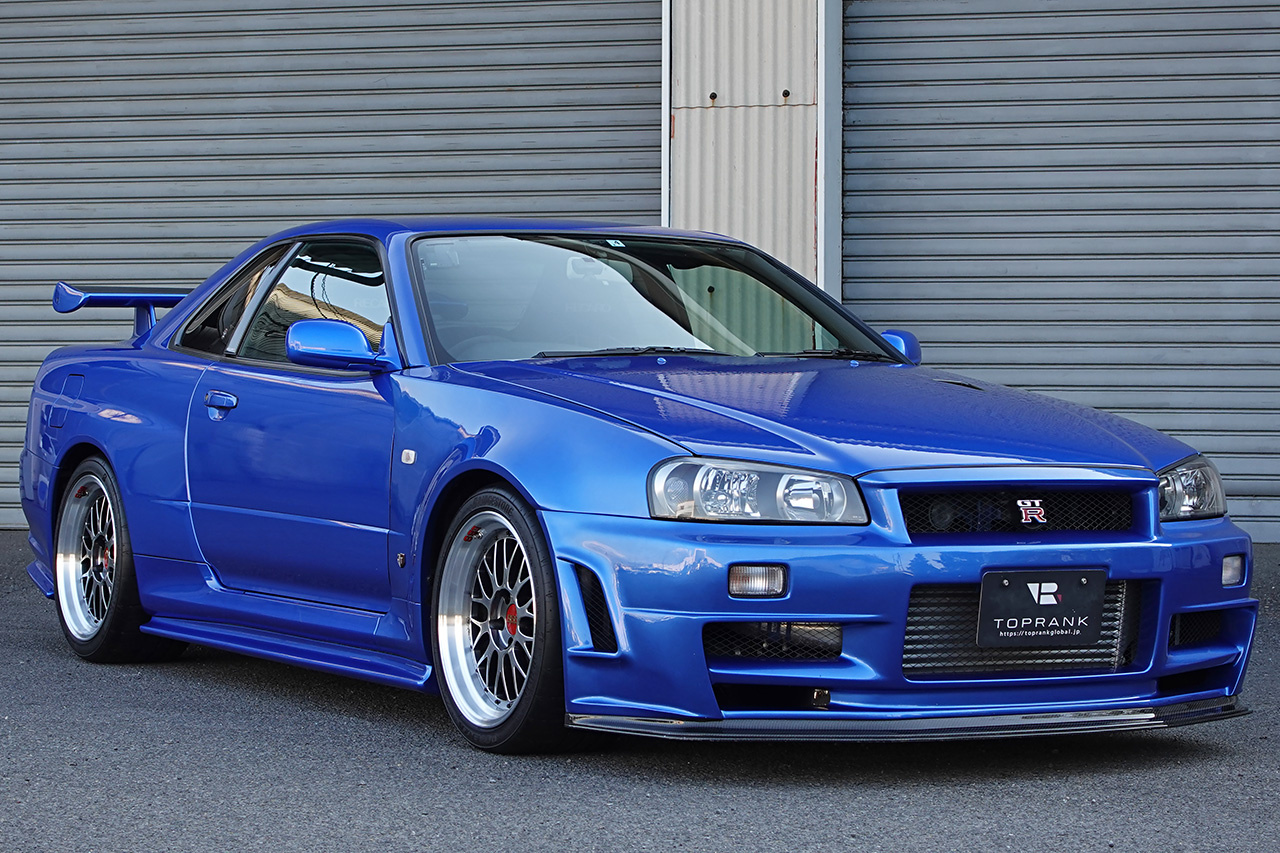 2002 Nissan SKYLINE GT-R BNR34 R34 GT-R V-SPEC II , TV2 Bayside Blue, NISMO Aero, BBS Wheels