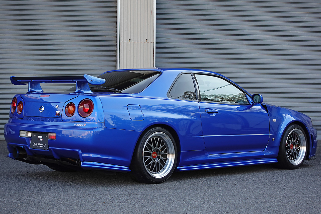 2002 Nissan SKYLINE GT-R BNR34 R34 GT-R V-SPEC II , TV2 Bayside Blue, NISMO Aero, BBS Wheels