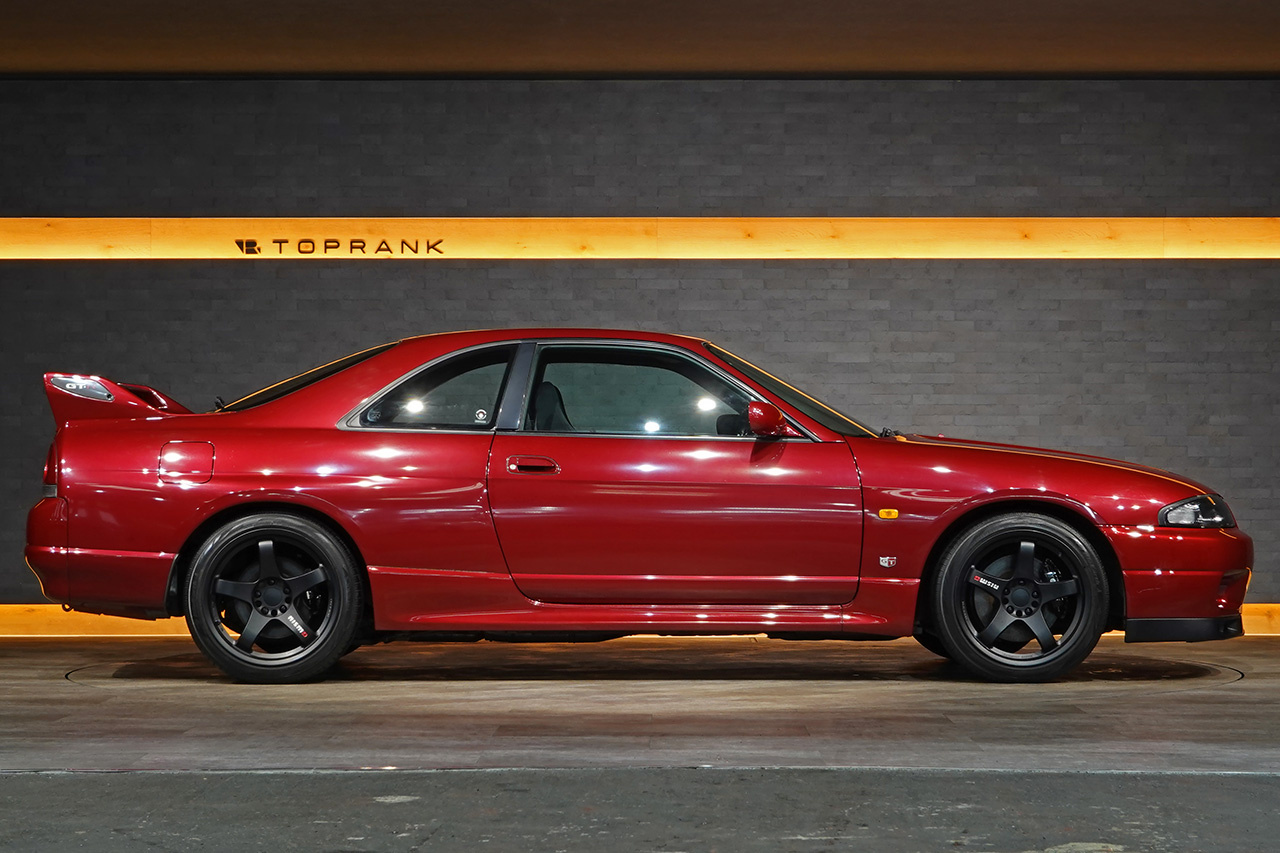 1995 Nissan SKYLINE GT-R BCNR33 R33 Skyline GT-R, Verified LOW Mileage, Factory Super Clear Red, NISMO LM GT4 Wheels