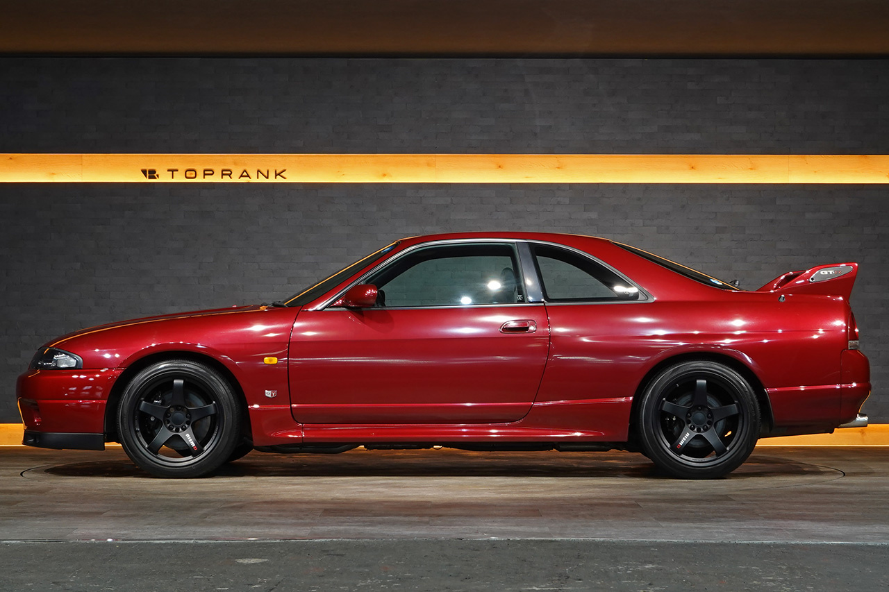 1995 Nissan SKYLINE GT-R BCNR33 R33 Skyline GT-R, Verified LOW Mileage, Factory Super Clear Red, NISMO LM GT4 Wheels