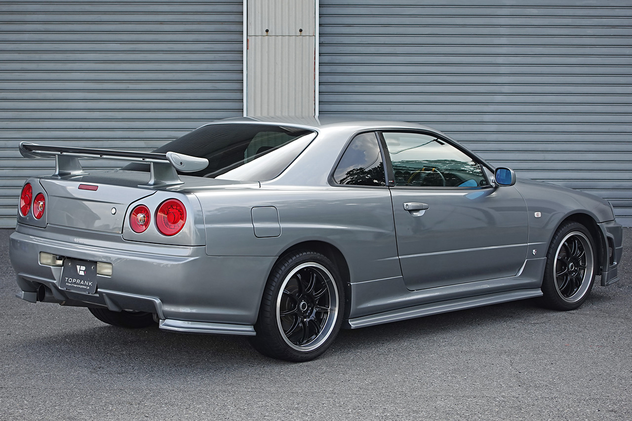 2001 Nissan SKYLINE COUPE ER34 25 GT Turbo, GT-R Style Aero, OEM R34 GT-R Rear Wing