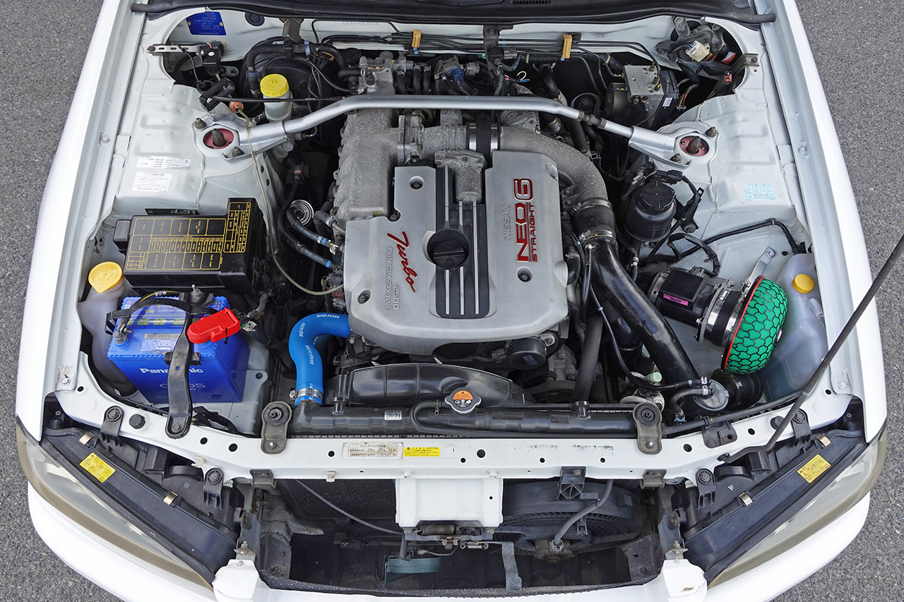 1999 Nissan SKYLINE COUPE ER34 GT-T, Aftermarket Aero, Rays Gram Lights, Apexi Height Adjustable Coilovers