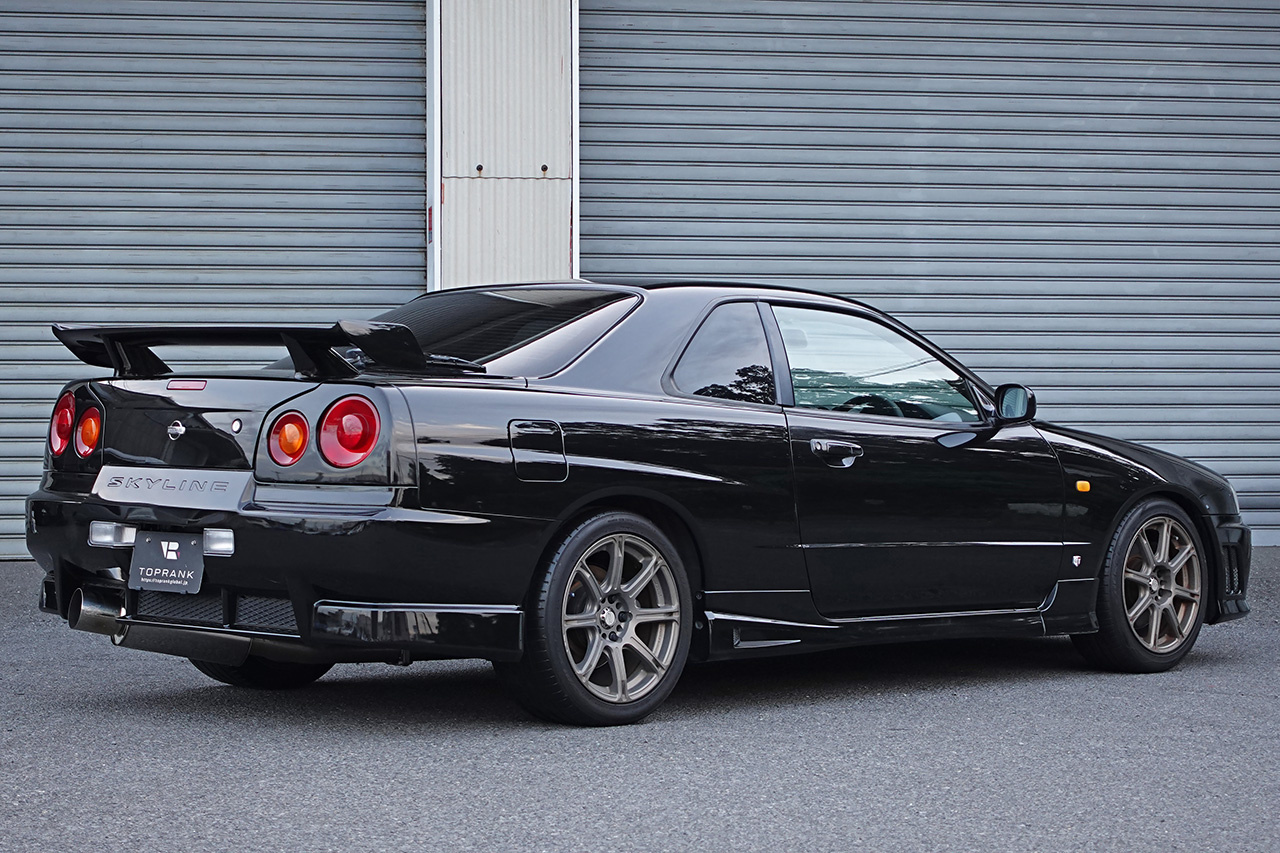 1999 Nissan SKYLINE COUPE ER34 25GT-T, HKS Silent Hipower Muffler, Work 17 Inch Wheels