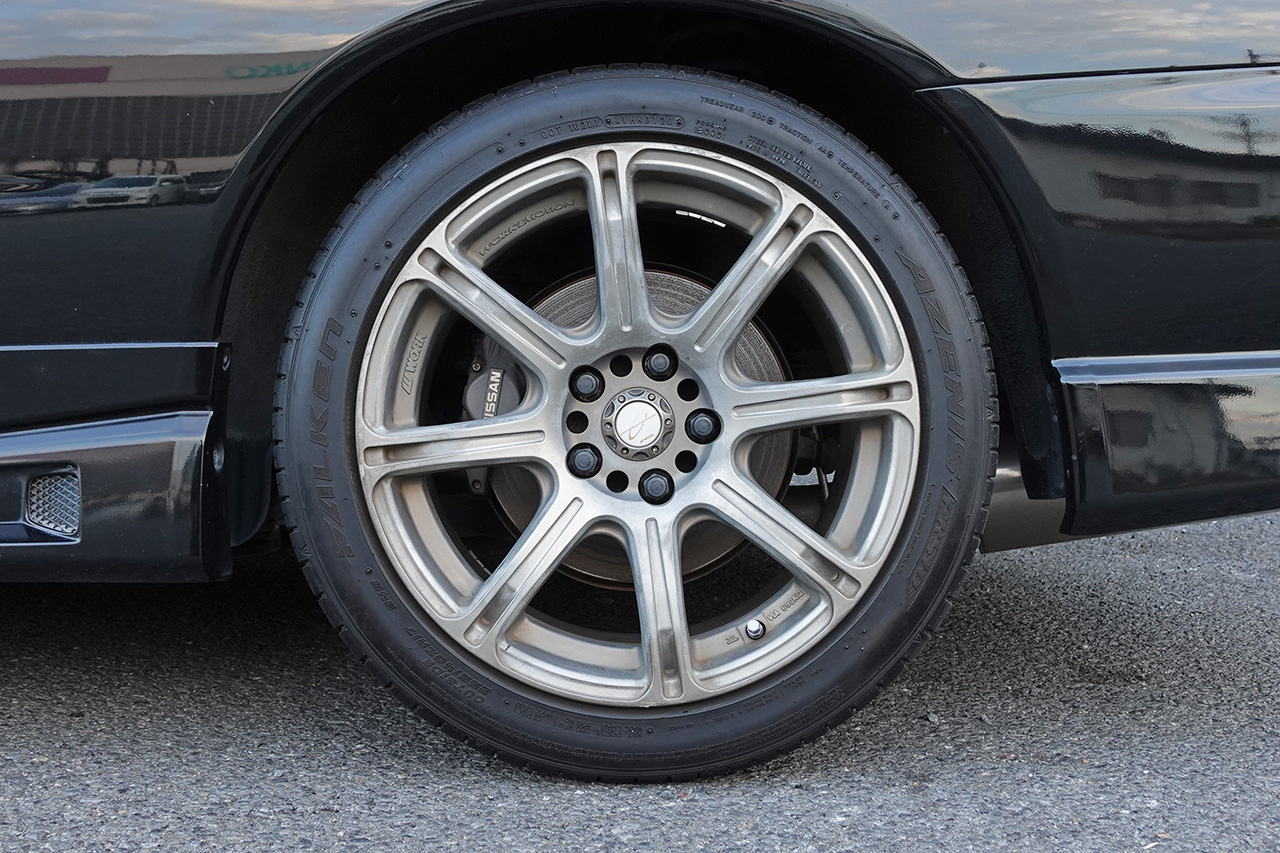 1999 Nissan SKYLINE COUPE ER34 25GT-T, HKS Silent Hipower Muffler, Work 17 Inch Wheels