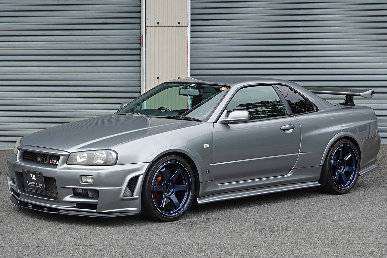 2000 Nissan SKYLINE GT-R BNR34 R34 GT-R, Nismo Z-tune Bumper, Nissan OEM Rear Carbon Diffuser, Endless Big Brake Kit