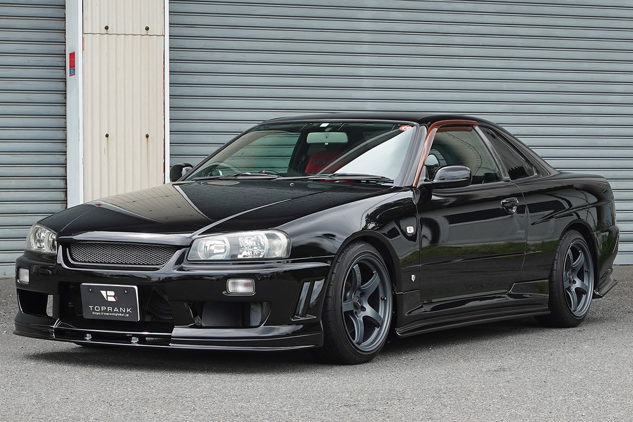 2000 Nissan SKYLINE COUPE R34 25GT-T, HKS Muffler , TEIN Height Adjustable Coilovers